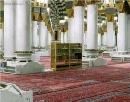 Inside Masjid Nabawi (Quraan Shelf and Shoe Rack)